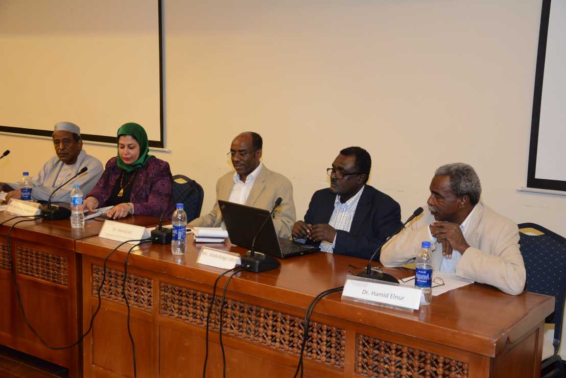 Enlarged view: Panelists at the workshop on 'Comparative Examination of Ethnic Conflict in the Middle East and Northern Africa (MENA) Region'